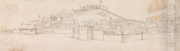 Sketch of a Walled City - view 1