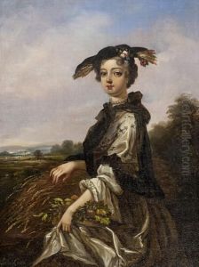 Girl With Harvest by Leon Caille