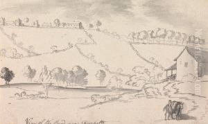 View of the Road Near Borchetta by Henry Swinburne