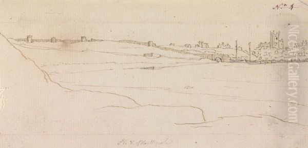 Landscape, with a Village in the Distance - view 1