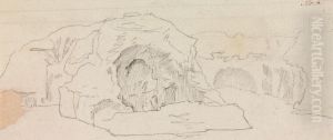 Landscape View of a Grotto by Henry Swinburne