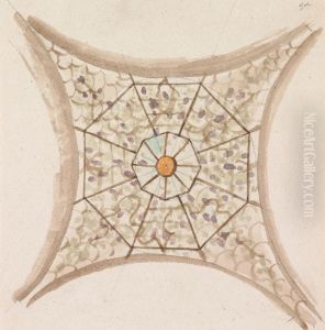 One of Four Sketches, of Ceilings, in the Vatican Gallery by Henry Swinburne