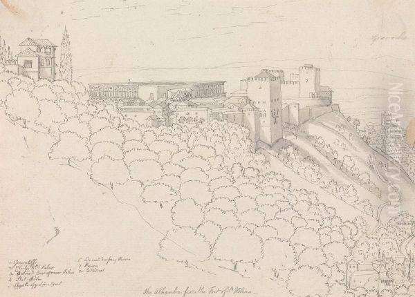 The Alhambra From the Fort of St. Helena - view 1