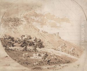 Oval Hilly Landscape