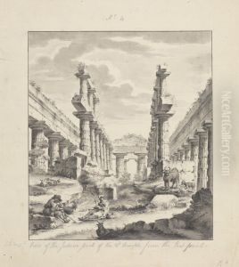 No. 4 View of the Interior part of the 2nd temple from the east front by James Bruce