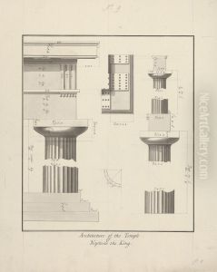 No. 9 architecture of the temple of Neptune the King by James Bruce