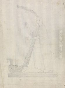 Study for Man Playing a Harp by James Bruce
