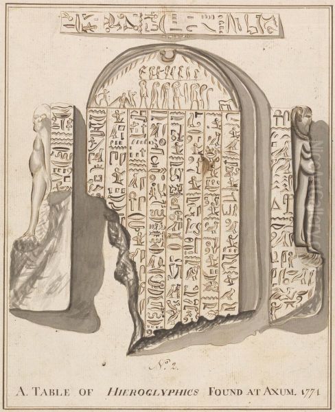 No. 2. A. Table of Hieroglyphics found at Axum - view 1