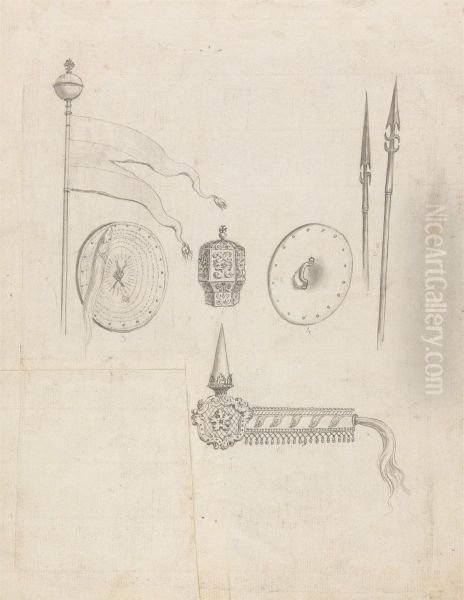 Studies of Ceremonial Weaponry - view 1