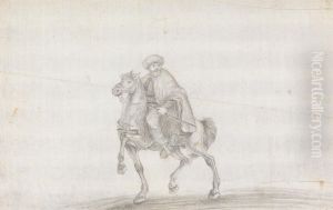 Man on Horseback Carrying a Spear
