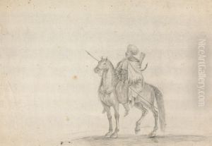 Man on Horseback Carrying a Spear