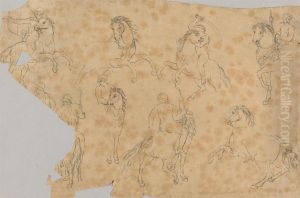Studies of Warriors on Horseback