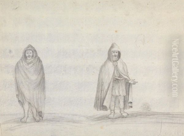 Studies of Two Men - view 1