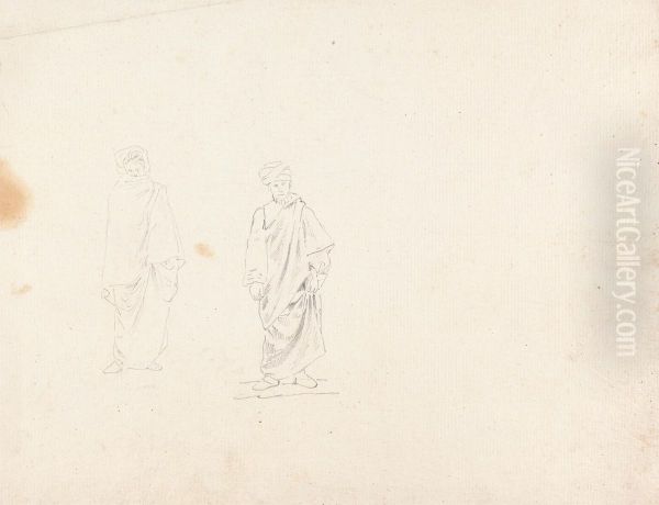 Studies of Two Men - view 1