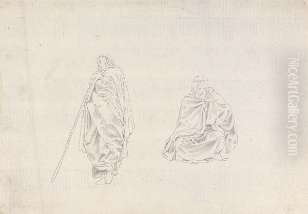 Studies of Two Men - view 1