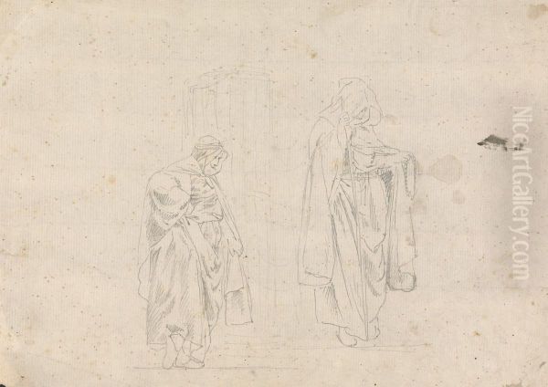 Studies of Two Men - view 1