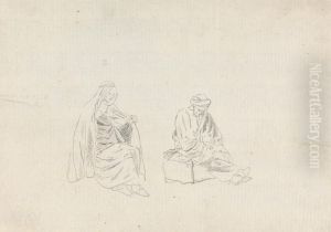 Two Men Seated by James Bruce