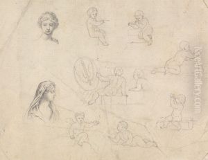 Studies of Women and Cherubs