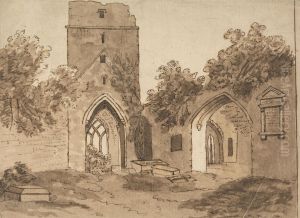 Ruined Abbey by Thomas Crofton Croker