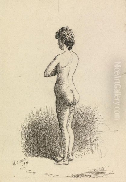 Standing nude Woman - view 1