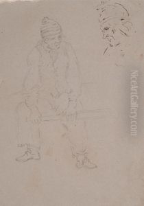 The Man at the Tiller by George Cruikshank I