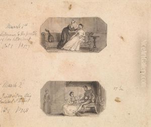 Listening to the Prattle of Her Attendant (Vol. 1, p. 127) March 2nd: I Will Sit on This Footstool at Thy Feet (Vol. 1, p. 148) Listening to the Prattle of Her Attendant (Vol. 1, p. 127) March 2nd: I Will Sit on This Footstool at Thy Feet (Vol. 1, p. 148)