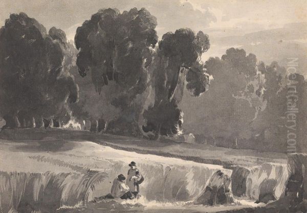 Landscape with Figures in Field - view 1