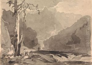 Fishermen at a Mountain Stream