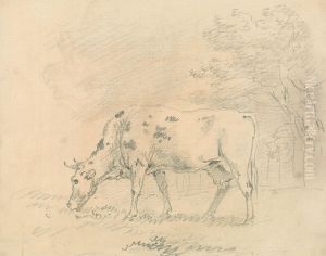 Cow Grazing by Sawrey Gilpin