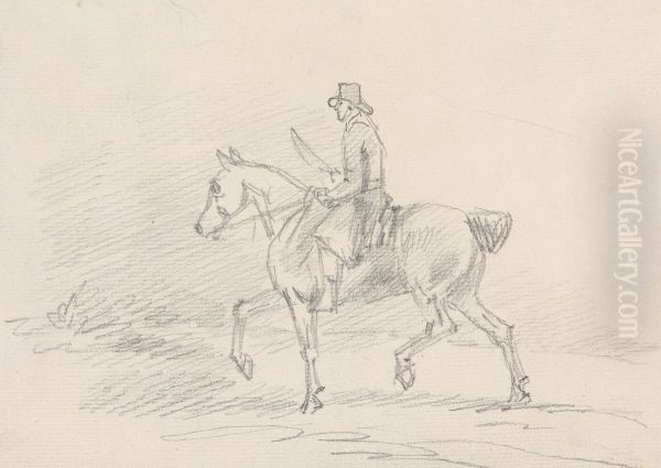 Horse Rider, in Walking Gait - view 1
