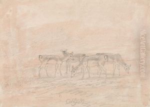 Four Deer by Sawrey Gilpin