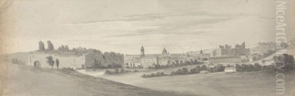 Rome From the Baths of Caracalla - view 1