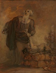 Abraham and Isaac (Abraham grasping Isaac's arm) by Robert Smirke