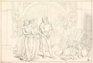 Illustration to Pilgrim's Progress, 10. (The Pilgrim in the Armory)