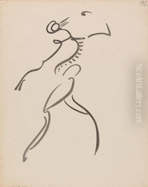 Dancing Figure, in Profile - view 1