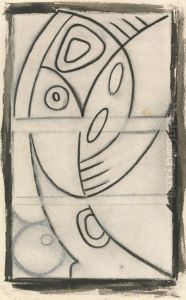 Relief Design of an Abstract Female Figure by Henri Gaudier-Brzeska