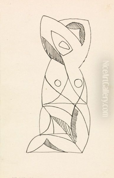Kneeling Female Figure - view 1