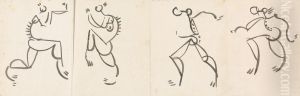 Frieze of Four Dancing Figures by Henri Gaudier-Brzeska