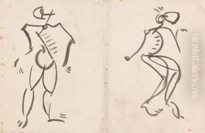 Five Studies for a Sculpture by Henri Gaudier-Brzeska