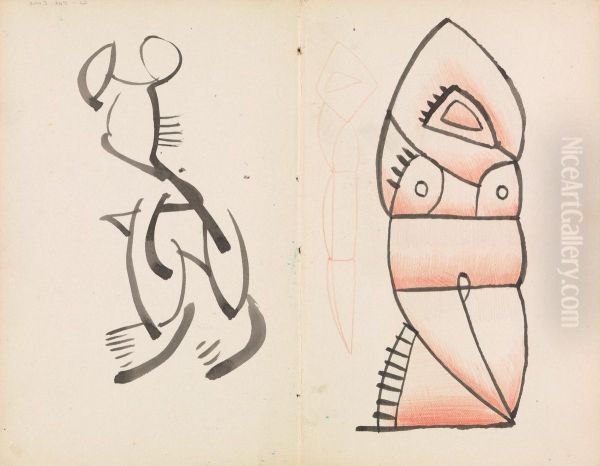 Study for a Figural Sculpture, Crouching Figure - view 1