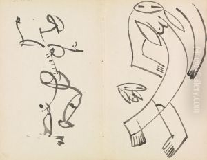 Studies of Two Dancing Figures