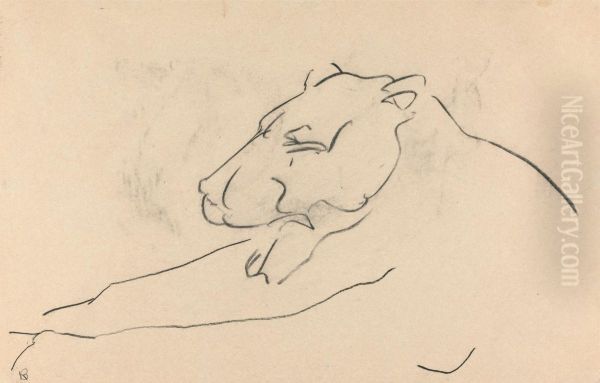Reclining Lioness - view 1