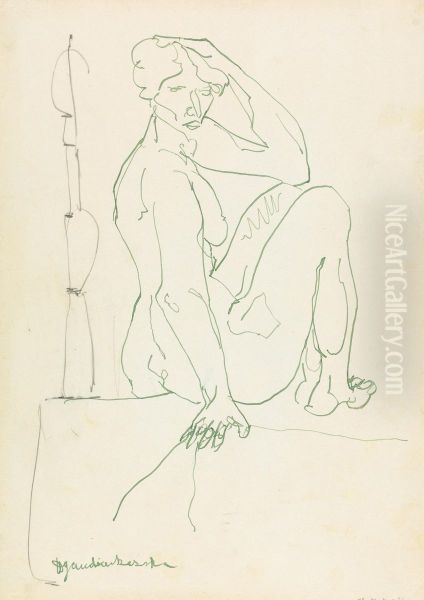 Seated Female Figure - view 1