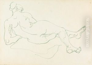 Reclining Female Figure by Henri Gaudier-Brzeska