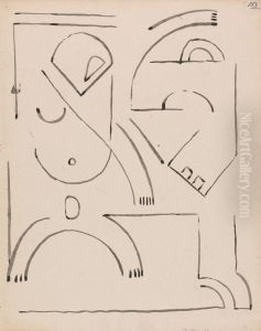 Abstract Figure Composition by Henri Gaudier-Brzeska