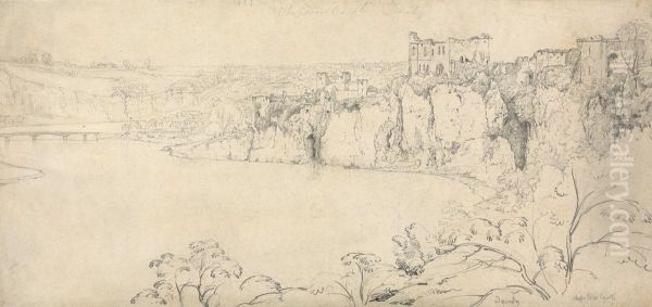 Chepstow Castle on the Wye - view 1