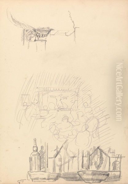 Sketches of a Stage and Bar - view 1