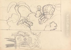 Tree House, Design for Panels with Animals by Spencer Gore