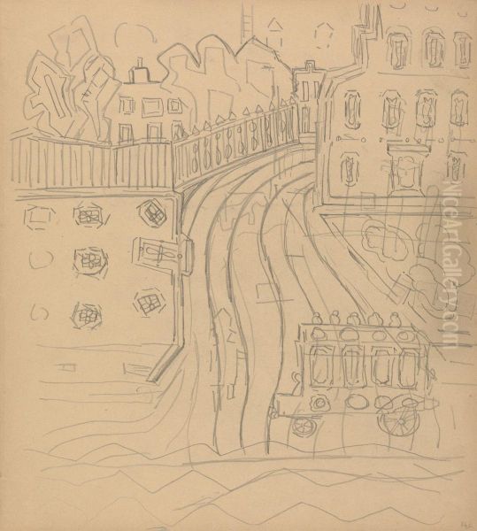 City Street with Omnibus - view 1