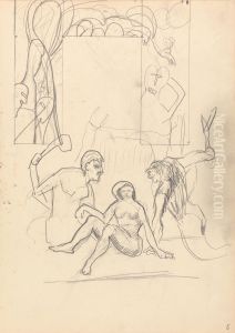 Design for a Decorative Doorway, Primitive People